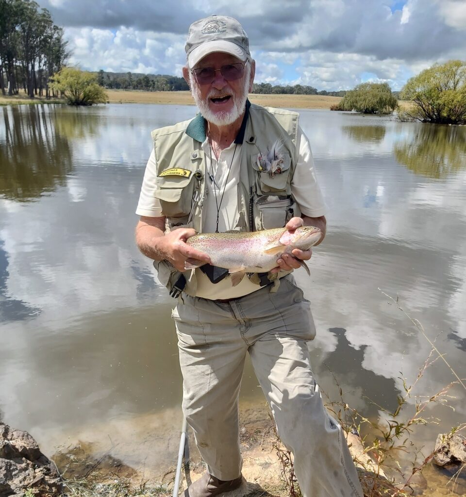 Don with a good-looking trout he caught at Dunmore Trout Waters